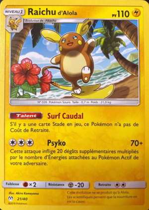 Raichu d'Alola