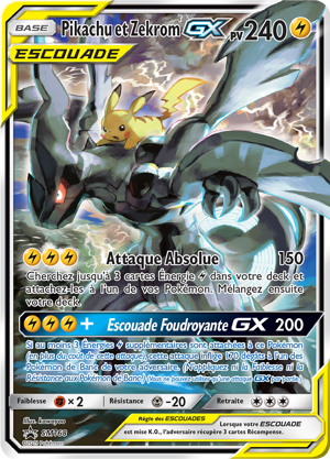 Pikachu et Zekrom-GX