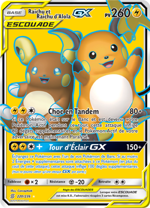 Raichu et Raichu d'Alola-GX