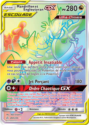 Mandrillon et Engloutyran-GX