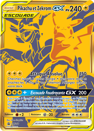 Pikachu et Zekrom-GX
