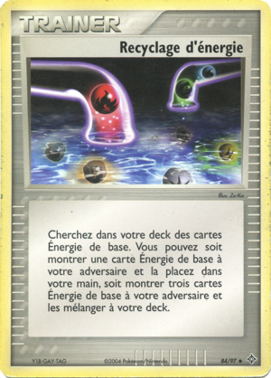 Recyclage d'énergie