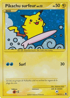 Pikachu surfeur