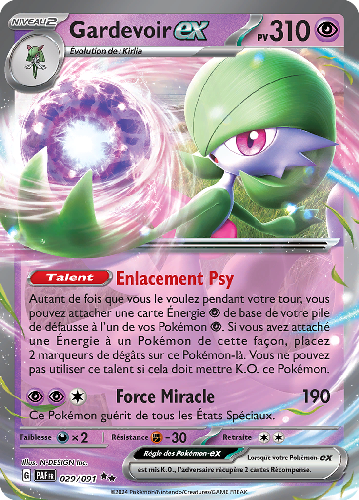 Gardevoir-ex 029/091 – Écarlate et Violet Destinées de Paldea