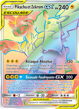 Pikachu et Zekrom-GX