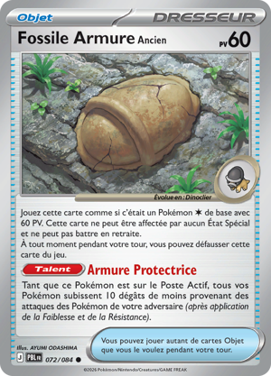 Fossile Armure Ancien