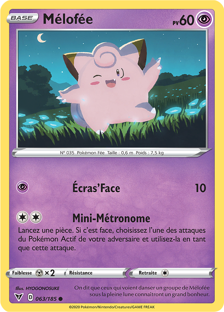 Mélofée 063/185 – Épée et Bouclier Voltage Éclatant