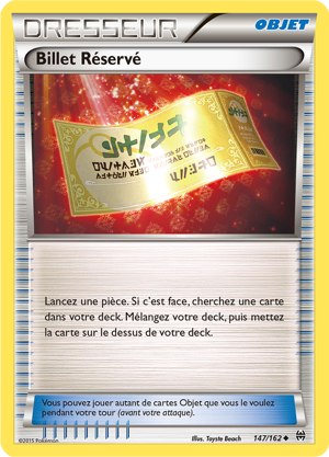 Billet Réservé