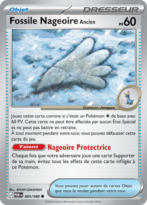 Fossile Nageoire Ancien