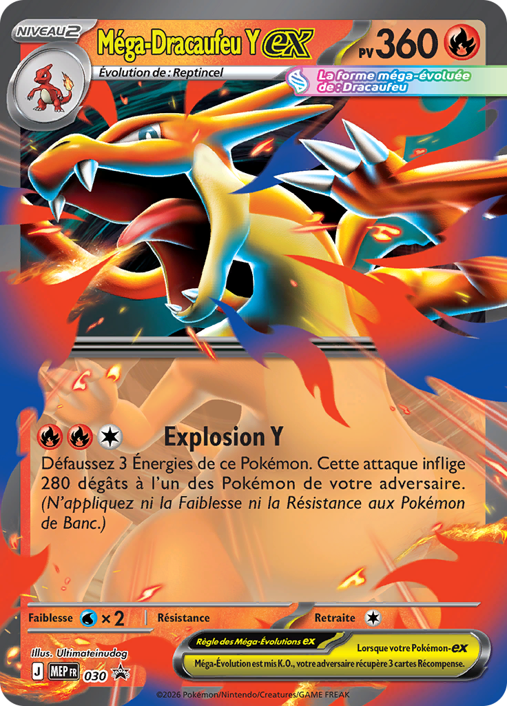 Méga-Dracaufeu Y-ex 030 – Promo ME