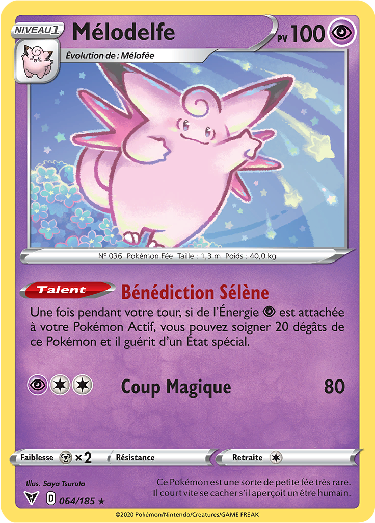 Mélodelfe 064/185 – Épée et Bouclier Voltage Éclatant