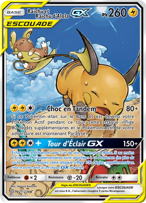 Raichu et Raichu d'Alola-GX